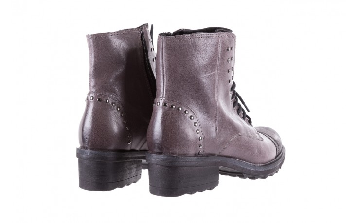 Trzewiki bayla-131 8300 grey, szary, skóra naturalna  - worker boots - trendy - kobieta 3