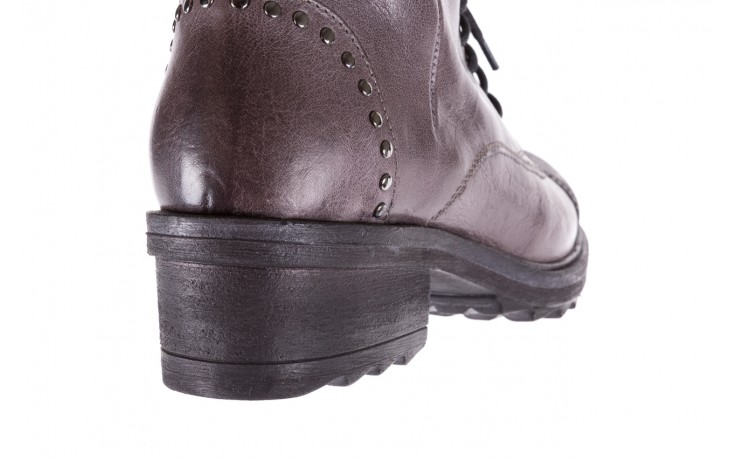 Trzewiki bayla-131 8300 grey, szary, skóra naturalna  - worker boots - trendy - kobieta 6