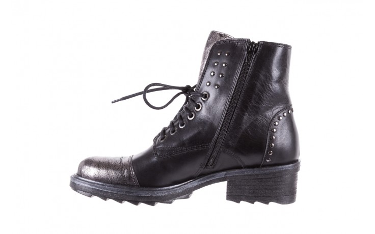Trzewiki bayla-131 8300 nero, czarny, skóra naturalna  - worker boots - trendy - kobieta 2