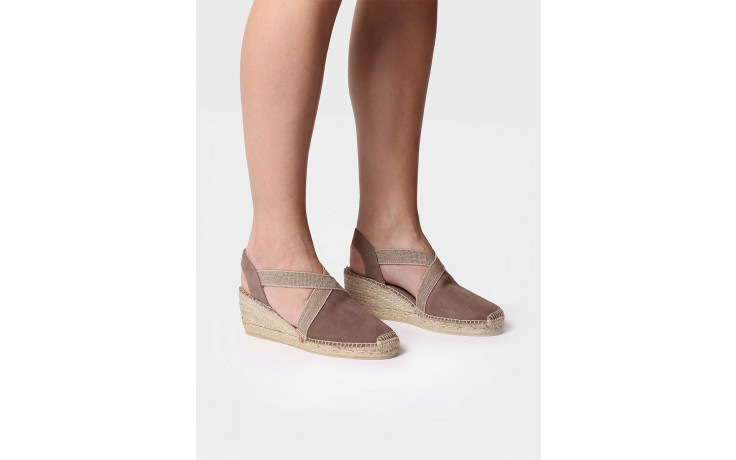 Sandały toni pons tona taupe 204005, beżowy, skóra naturalna - espadryle - buty damskie - kobieta 1