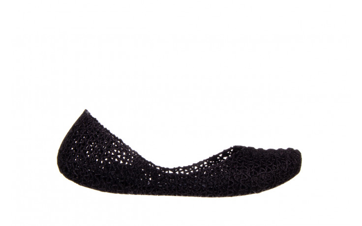 Baleriny melissa campana papel vii ad black glitter 22 010381, czarny, guma  - wygodne buty - trendy - kobieta