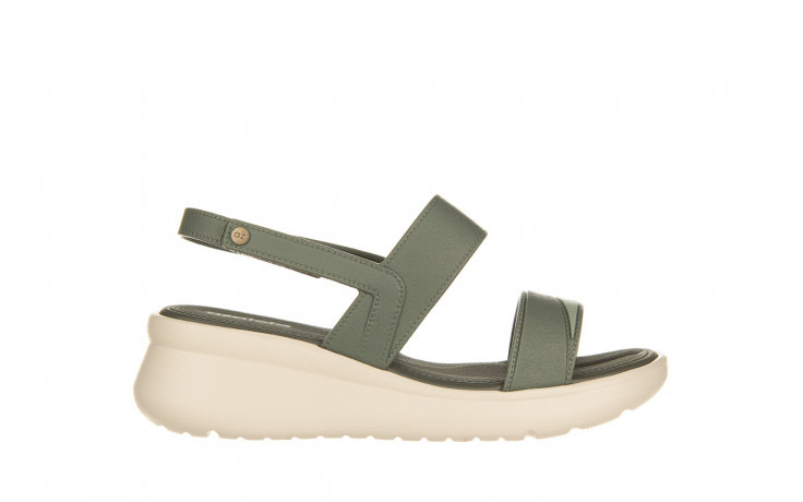 Sandały azaleia cris soft light sand green 198007, zielony, tworzywo - trendy - kobieta