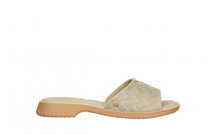 Klapki azaleia simone comfy flat rast green beige 198017, zielony, tworzywo