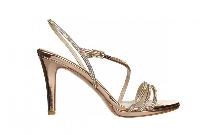 Sandały bayla-187 587-1712 rose 187097, różowe złoto, skóra ekologiczna - na platformie - sandały - buty damskie - kobieta
