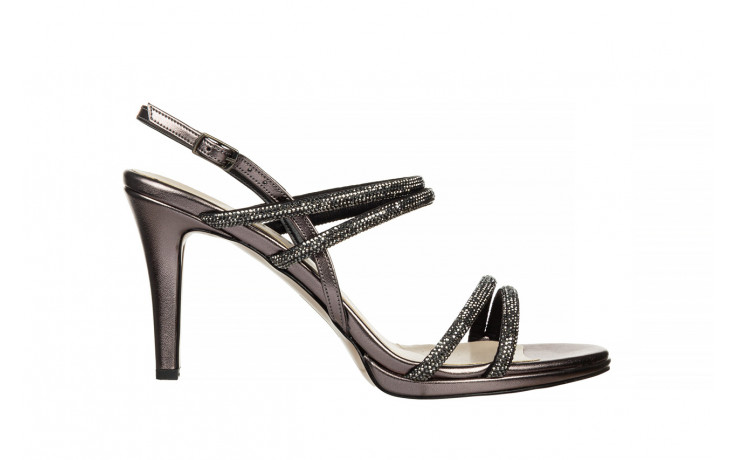 Sandały bayla-187 587-1729 platinum 187099, czarny, skóra ekologiczna - na platformie - sandały - buty damskie - kobieta