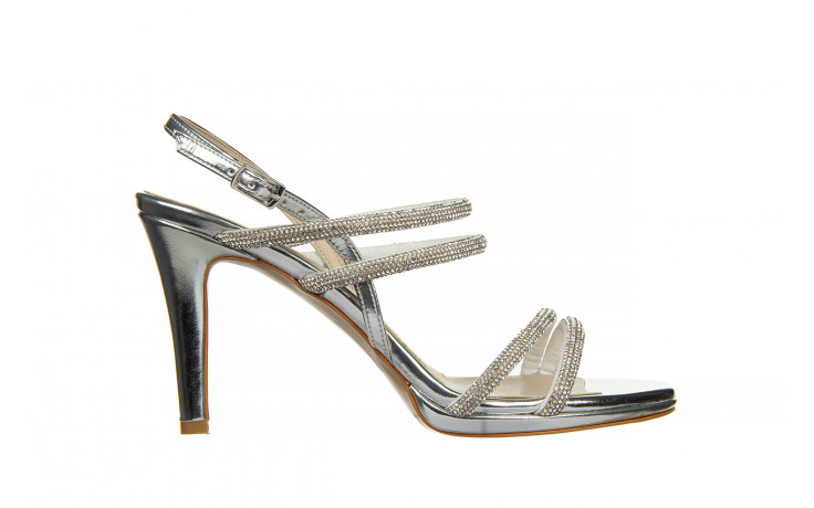 Sandały bayla-187 587-1729 silver 187100, srebrny, skóra ekologiczna - sandały - buty damskie - kobieta