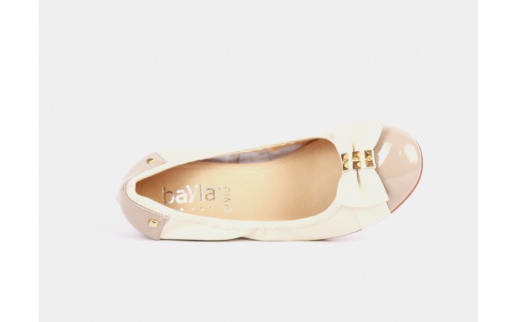 Bayla 1252-12 beige sheep nude patent - bayla - nasze marki 3