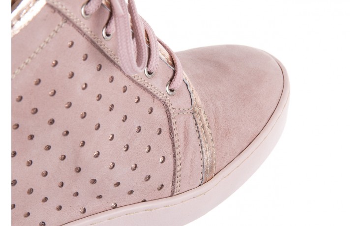 Sneakersy bayla-099 0656 nude, różowy, skóra naturalna  - obuwie sportowe - buty damskie - kobieta 5