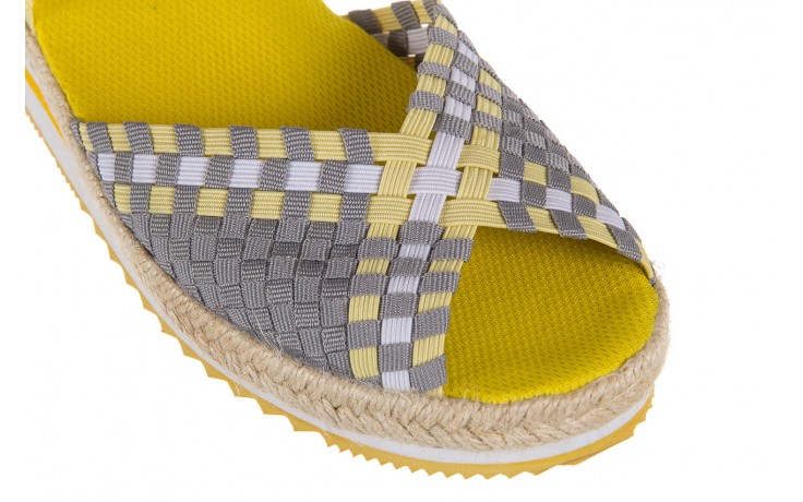 Sandały rock maracuja yellard. żółty/ szary, materiał  - sandały - buty damskie - kobieta 5