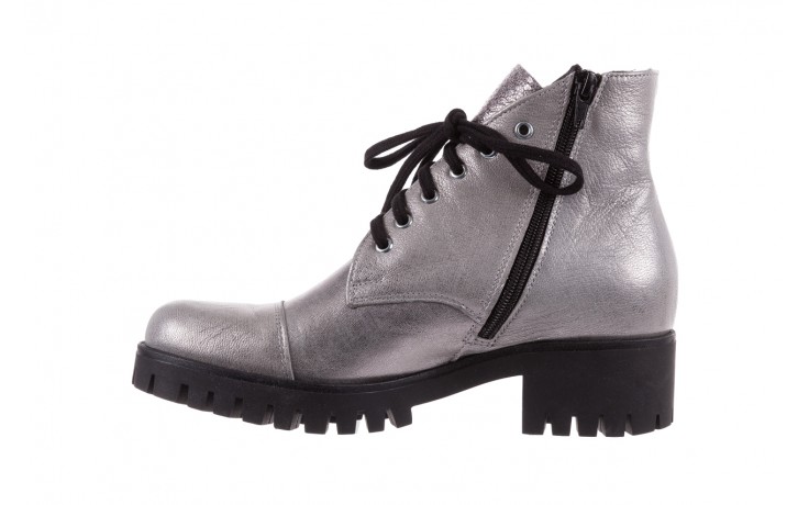 Trzewiki bayla-076 1535 srebro, skóra naturalna  - worker boots - trendy - kobieta 3