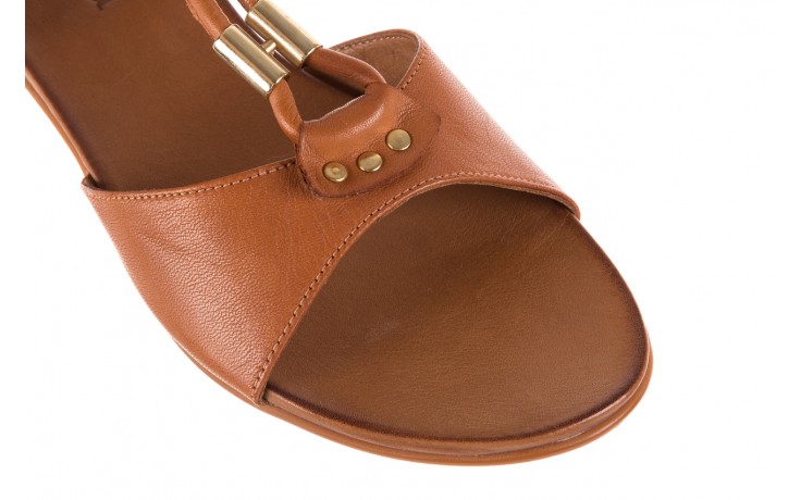 Sandały bayla-163 17-161 tan, brąz, skóra naturalna  - sandały - letnie hity cenowe 5