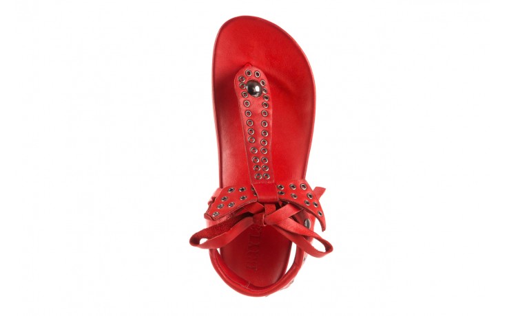 Sandały bayla-163 17-178 red, czerwony, skóra naturalna  - sandały - dla niej  - sale 4