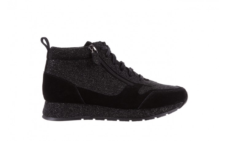 Trampki bayla-018 sw-1710 black, czarny, skóra naturalna  - obuwie sportowe - buty damskie - kobieta