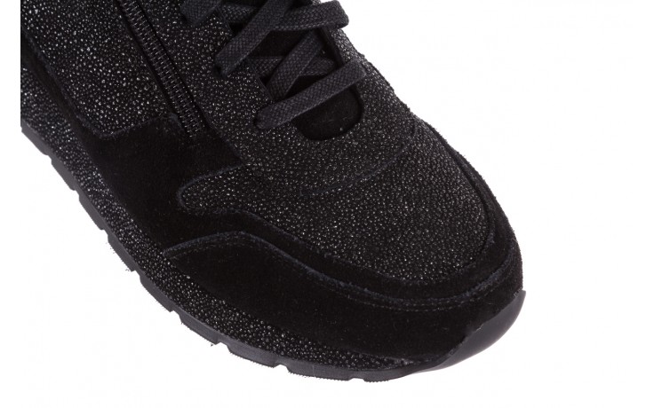 Trampki bayla-018 sw-1710 black, czarny, skóra naturalna  - obuwie sportowe - dla niej  - sale 6