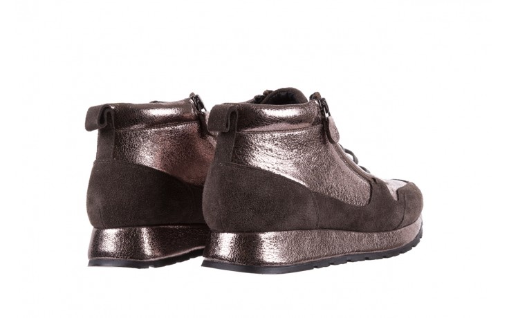 Trampki bayla-018 sw-1710 grey pewter, srebrny, skóra naturalna  - obuwie sportowe - dla niej  - sale 3