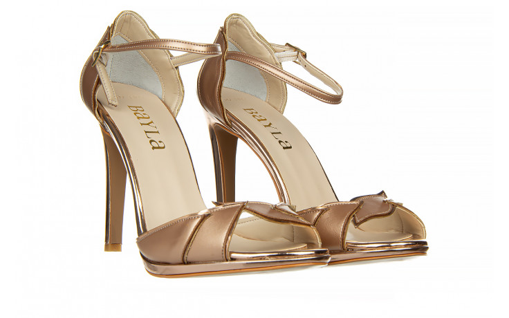 Sandały bayla-187 589-1109 rose 187055, różowe złoto, skóra ekologiczna  - sandały - buty damskie - kobieta 1