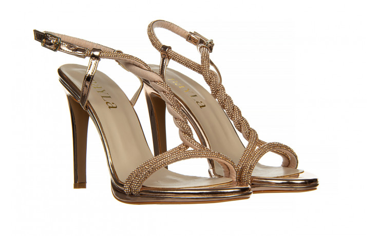 Sandały bayla-187 589-1747 rose 187060, różowe złoto, skóra ekologiczna - na platformie - sandały - buty damskie - kobieta 1