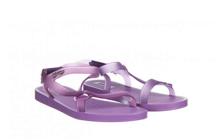 Sandały melissa sun downtown ad lilac clear lilac 010399, liliowy, guma - trendy - kobieta 1