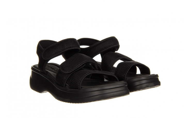 Sandały azaleia tania soft therapy pap black 198022, czarny, materiał - płaskie - sandały - buty damskie - kobieta 1