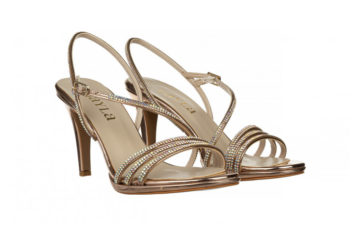 Sandały bayla-187 587-1712 rose 187097, różowe złoto, skóra ekologiczna - na platformie - sandały - buty damskie - kobieta 1