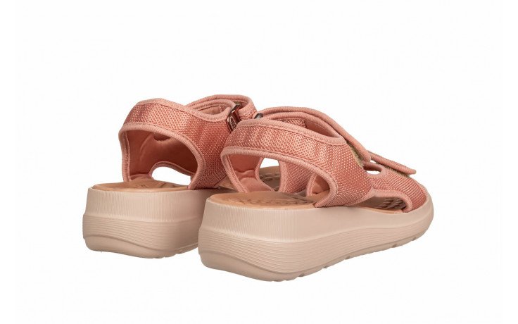 Sandały azaleia greice soft papete nude 198048, różowy, materiał - płaskie - sandały - buty damskie - kobieta 4