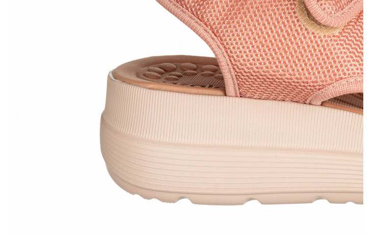 Sandały azaleia greice soft papete nude 198048, różowy, materiał 6