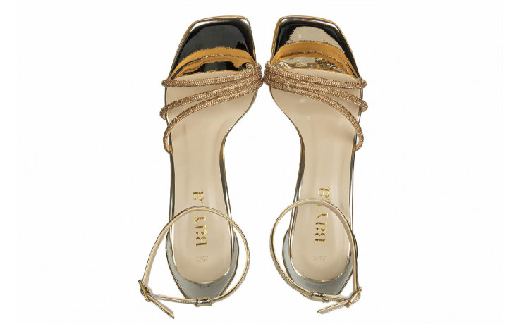 Sandały bayla-187 2525 gold mirror 187156, złoty, skóra ekologiczna - sandały - buty damskie - kobieta 4