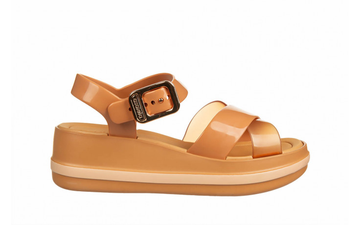 Sandały azaleia marie sandal plat fem dark brown 198050, brązowy, tworzywo - płaskie - sandały - buty damskie - kobieta