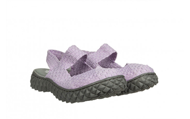 Sandały rock over sandal violet, fioletowy, materiał - nowości 1