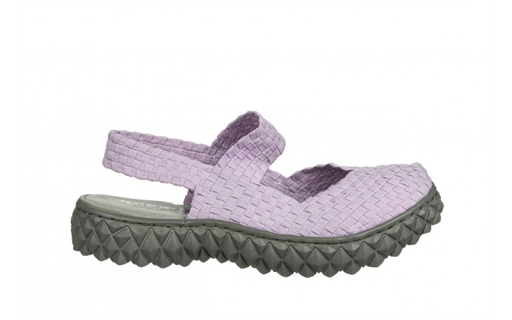 Sandały rock over sandal violet, fioletowy, materiał - nowości