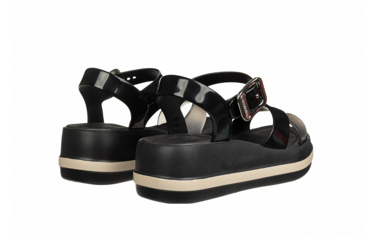 Sandały azaleia marie sandal plat fem black 198049, czarny, tworzywo - kobieta 3