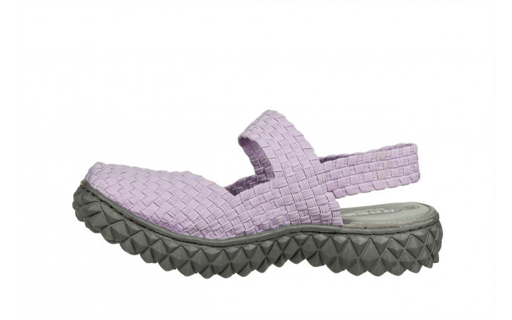 Sandały rock over sandal violet, fioletowy, materiał - nowości 2
