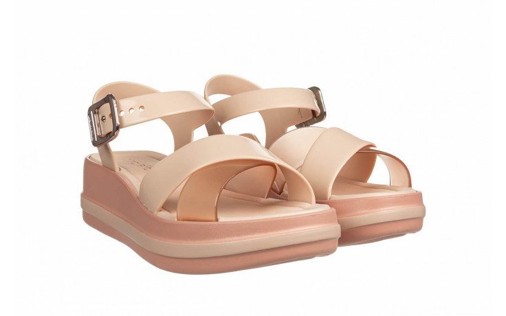 Sandały azaleia marie sandal plat fem light nude 198051, różowy, tworzywo - buty damskie - kobieta 1
