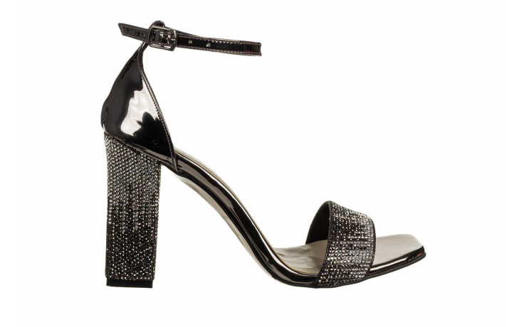 Sandały bayla-187 2521 platinum mirror 187153, czarny, skóra ekologiczna  - sandały - buty damskie - kobieta