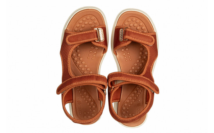 Sandały azaleia greice soft papete light brown 198047, brązowy, materiał - sandały - buty damskie - kobieta 5