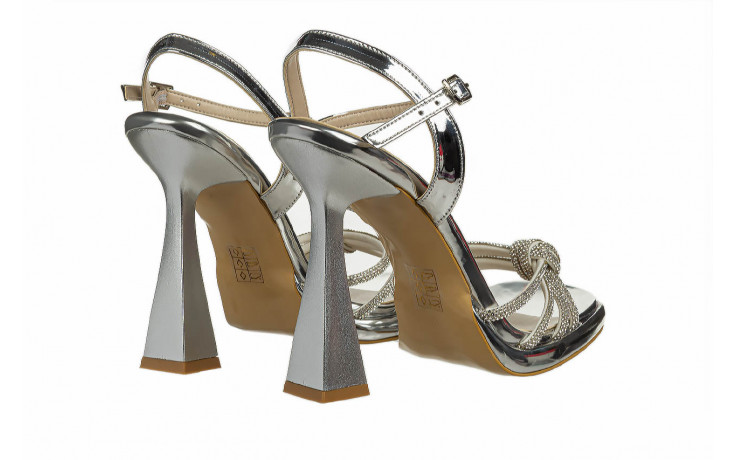 Sandały bayla-187 201 silver 187229, srebrny, skóra ekologiczna  - sandały - buty damskie - kobieta 3