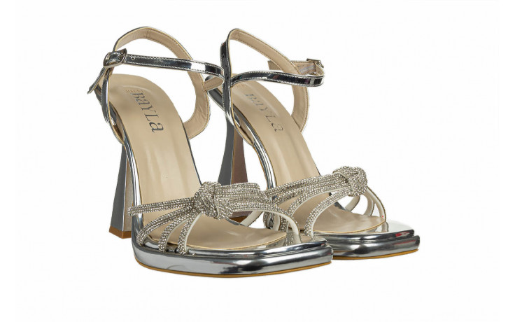 Sandały bayla-187 201 silver 187229, srebrny, skóra ekologiczna  - sandały - buty damskie - kobieta 1