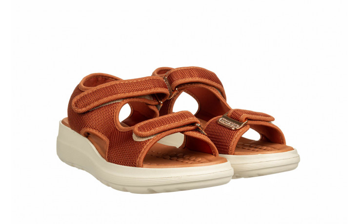Sandały azaleia greice soft papete light brown 198047, brązowy, materiał - płaskie - sandały - buty damskie - kobieta 2