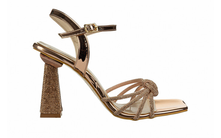 Sandały bayla-187 201 t rose mirror 187149, różowe złoto, skóra ekologiczna  - na obcasie - sandały - buty damskie - kobieta