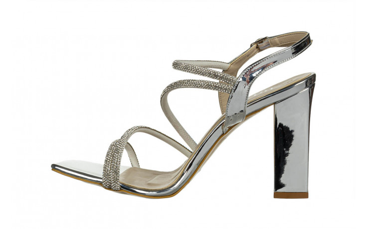 Sandały bayla-187 2523 silver mirror 187154, srebrny, skóra ekologiczna - sandały - kobieta - bayla - nasze marki 2