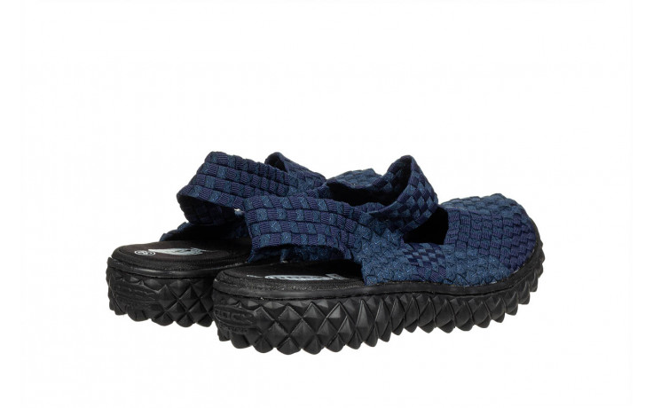 Sandały rock over sandal deep blue 032040, granatowy, materiał - nowości 3