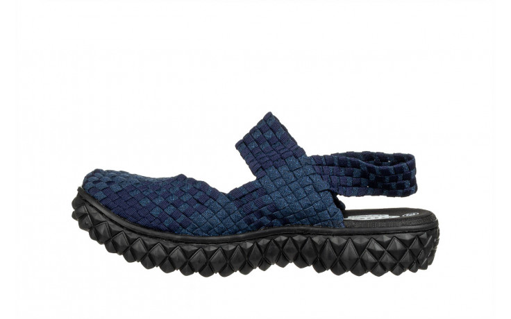 Sandały rock over sandal deep blue 032040, granatowy, materiał - nowości 2