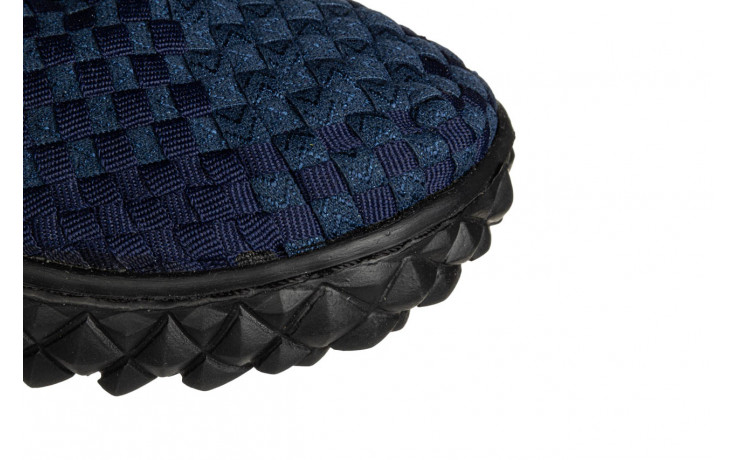 Sandały rock over sandal deep blue 032040, granatowy, materiał - nowości 6