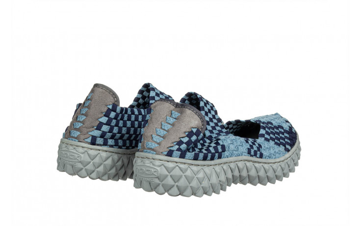 Półbuty rock over seashore navy 032042, niebieski, materiał - wsuwane - półbuty - buty damskie - kobieta 3