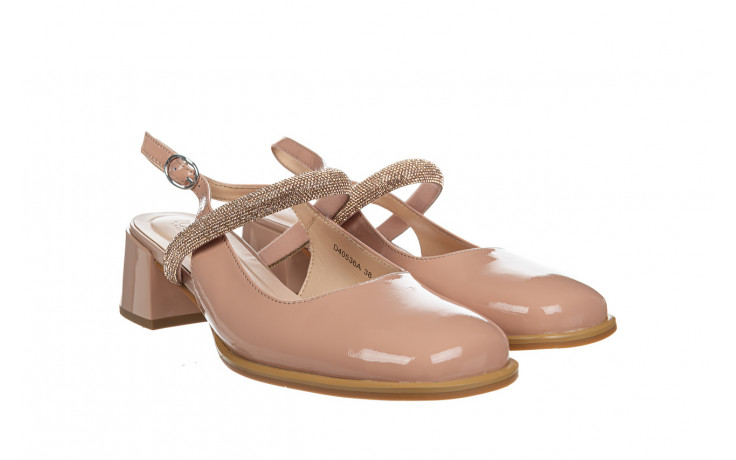 Sandały loretta vitale d40536a pink 514244, różowy, skóra lakierowana - na obcasie - sandały - buty damskie - kobieta 1