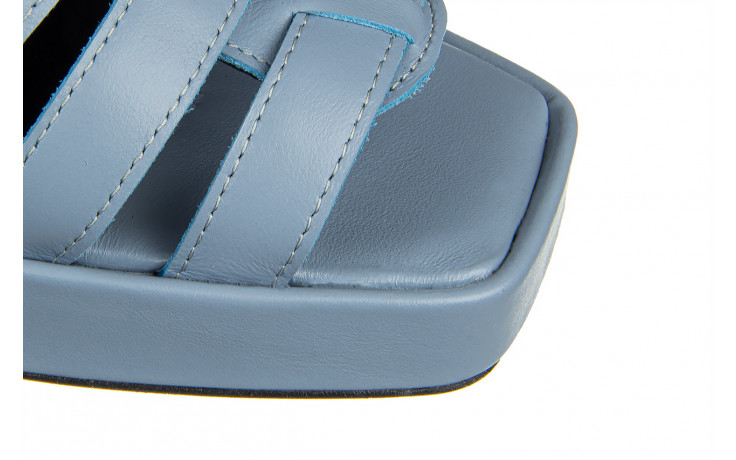 Sandały bayla-159 4550 058-p niebieski lico 159129, skóra naturalna - na platformie - sandały - buty damskie - kobieta 6