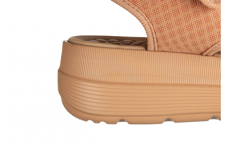 Sandały azaleia greice soft papete brown 198044, brązowy, materiał - płaskie - sandały - buty damskie - kobieta 6