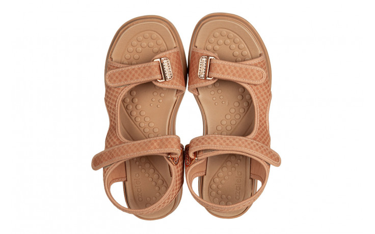 Sandały azaleia greice soft papete brown 198044, brązowy, materiał - płaskie - sandały - buty damskie - kobieta 5