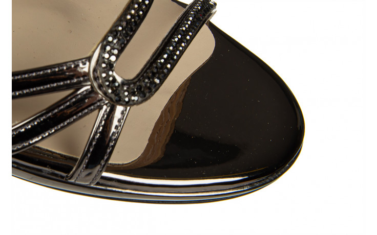 Sandały bayla-187 587-531 platinum 187123, czarny, skóra ekologiczna - na obcasie - sandały - buty damskie - kobieta 7