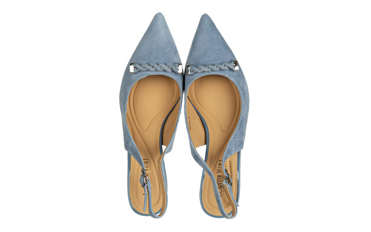Czółenka loretta vitale d40320 blue 514263, niebieski, skóra naturalna  - na szpilce - sandały - buty damskie - kobieta 4